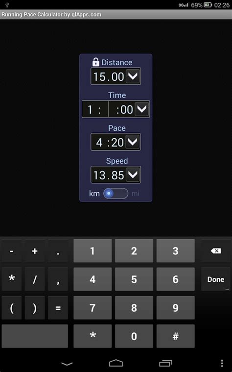 Running Pace Calculator   Android Apps on Google Play