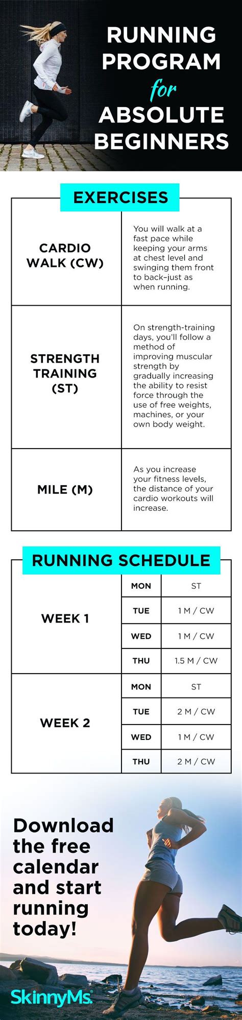 Running Program for Absolute Beginners | Running program ...