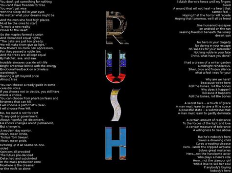 RUSH lyrics wallpaper by Itzel Starshadow on DeviantArt