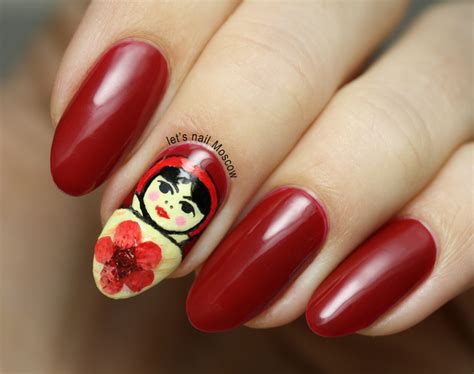 russian doll Matrioshka nails :  nail art by Let s Nail Moscow ...