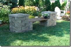 Rustic Wooden   Stone Garden Benches