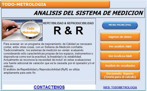 RyR, Control y Análisis de Sistemas de Medición   14 de Octubre 2009 ...