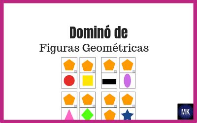 ॐ Dominó de Figuras Geométricas para 【Imprimir en PDF】