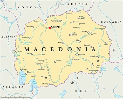 ᐈ Macedonia del Norte en mapas   mapas para decargar e ...