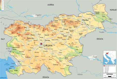 ᐉ Map of Slovenia в 2021 г.