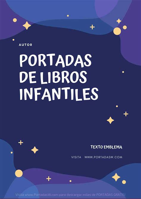 ᐅ Portada Bonita para Libros Infantiles | Portadas Word