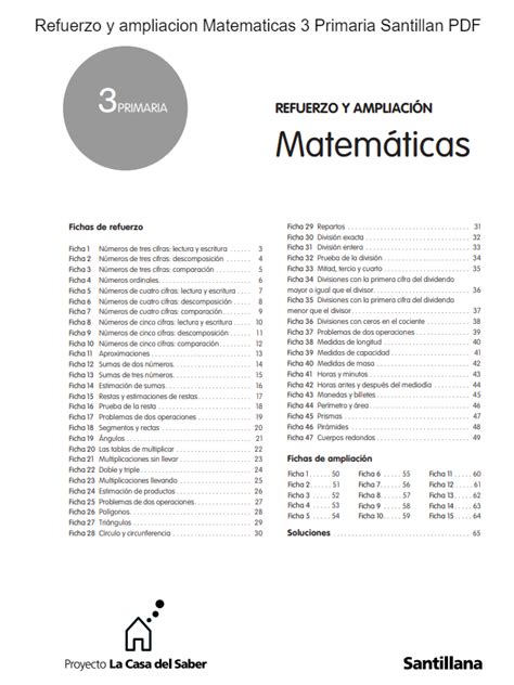【 Refuerzo y ampliacion Matematicas 3 Primaria ...