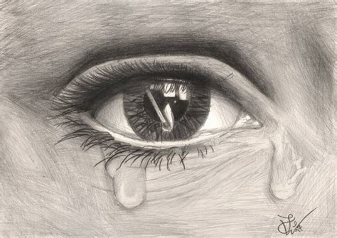 Sad eye pencil drawing by TheJulinator on DeviantArt