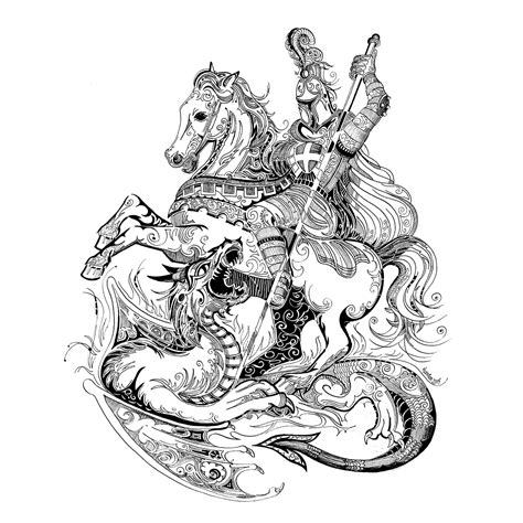 Saint George and the Dragon on Behance