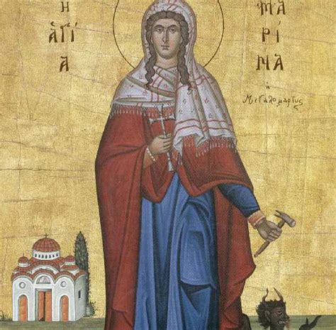 Saint Marina the Great Martyr and Vanquisher of Demons ...