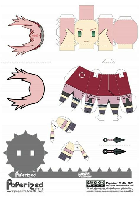 Sakura Papercraft en 2021 | Artesanías de anime, Artesanías kawaii ...