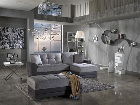Salas modernas color gris