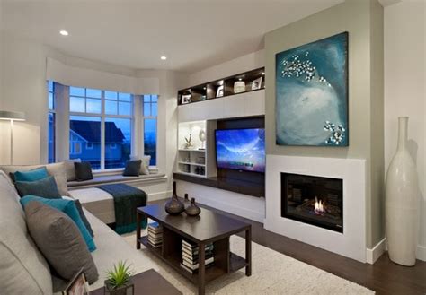 Salas modernas con chimenea   Colores en Casa