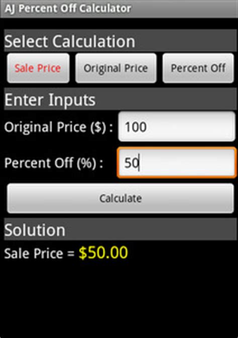 Sale Discount Equations Formulas Calculator   Percent Off ...