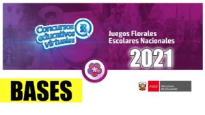 Salió las Bases Juegos Florales Escolares Nacionales 2021