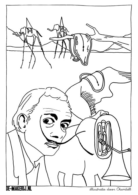 Salvador Dali Coloring Pages Collection   Coloring For ...