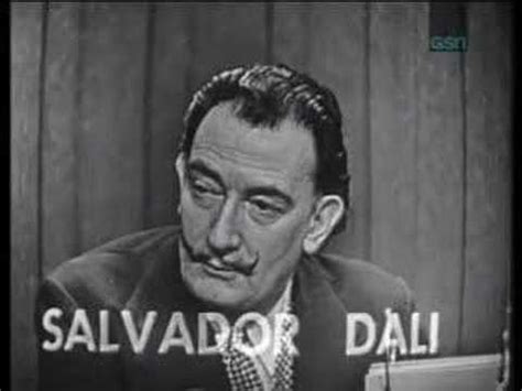 Salvador Dalí en un programa de adivinar quien es el invitado