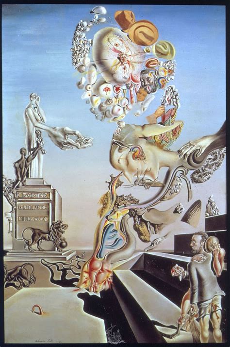 Salvador Dali, Le jeu lugubre | 1929 Huile et collage sur ...