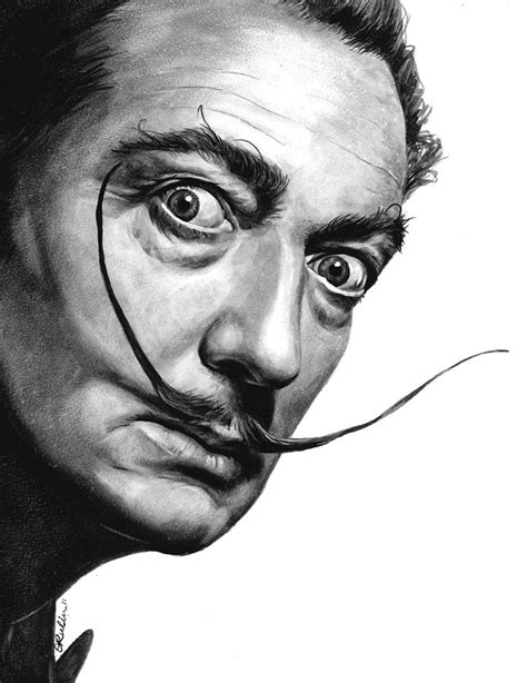Salvador Dali Portrait Painting by Olga Tereshchuk