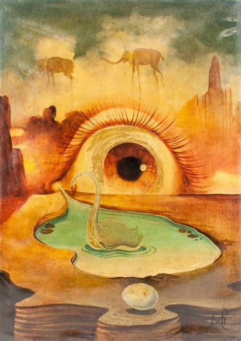 Salvador Dali Spanish Oil Surrealist Scene Signed   Lot ...