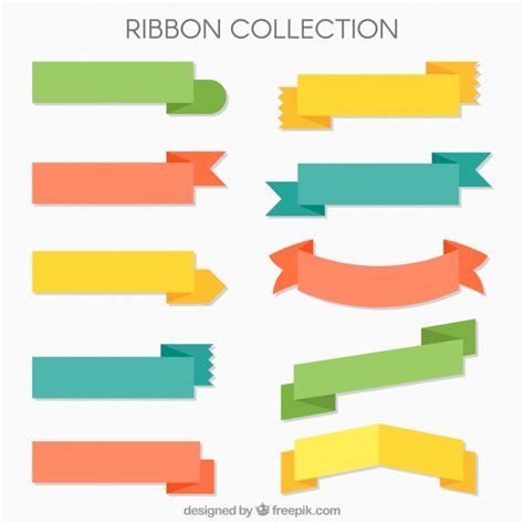 Sammlung von dekorativen Retro Bänder | Download der ...