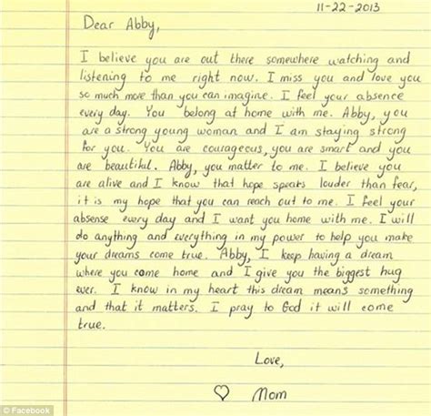 Sample Letter Mother Daughter | Sample Business Letter