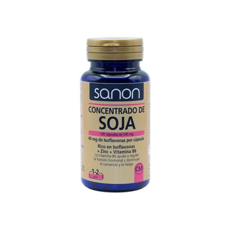 Sanon concentrado de soja rico en isoflavonas 100cáps | PromoFarma
