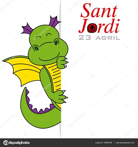 Sant Jordi card — Stock Vector  sbego #149367386