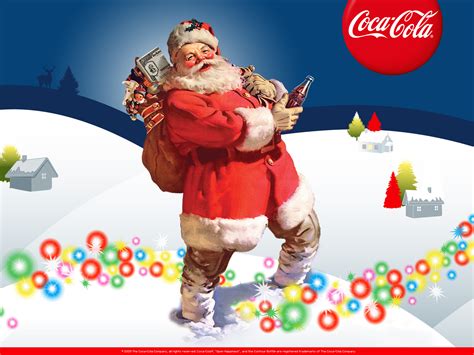 Santa Claus with Coca Cola on Christmas wallpapers and ...