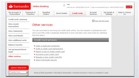 Santander Online Banking Demo