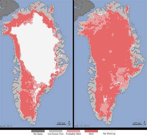 Satélites registram degelo recorde na superfície da Groenlândia | Rio ...