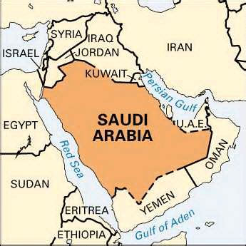 Saudi Arabia: location    Kids Encyclopedia | Children s ...