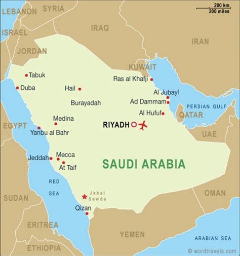 Saudi Arabia: location/Map