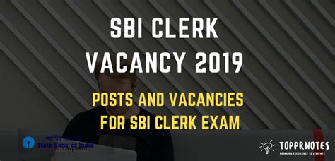 SBI Clerk Vacancy | SBI Clerk 2019 Vacancies | SBI Clerk ...