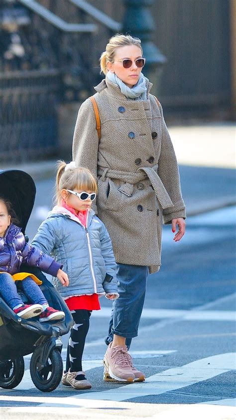 Scarlett Johansson with her daughter in NYC   Scarlett Johansson with ...
