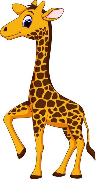 schattig giraffe cartoon — Stockvector  irwanjos2 #68526855