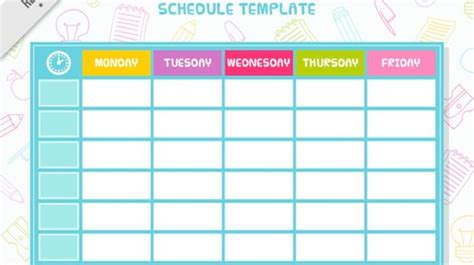 Schedule Template Free Printable Here’s What People Are ...