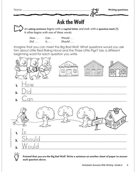 Scholastic Success With Writing: Grade 2 Workbook by