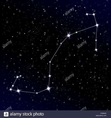Scorpio constellation Stock Vector Art & Illustration ...