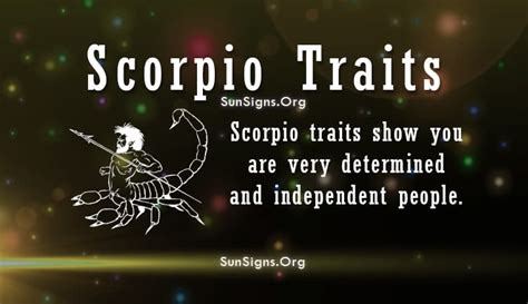 Scorpio Personality Traits & Characteristics | SunSigns.Org
