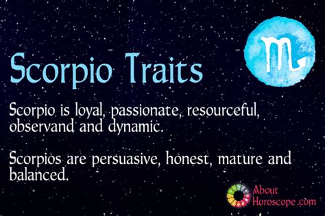 Scorpio Traits, Personality And Characteristics