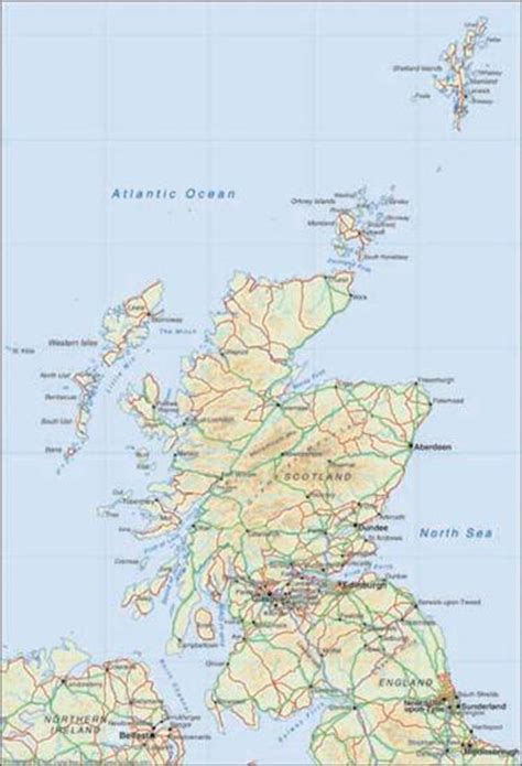 Scotland 1:2 Million Map   Digital Download   EPS, PDF or ...