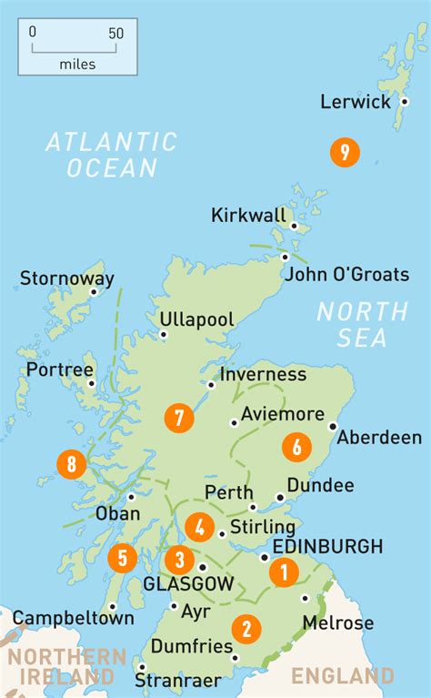 Scotland Map As Including The Best Maps In The World. 5 ...