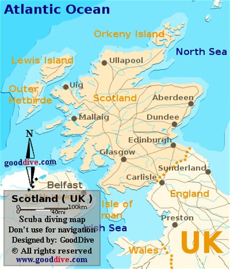 Scotland map   GoodDive.com