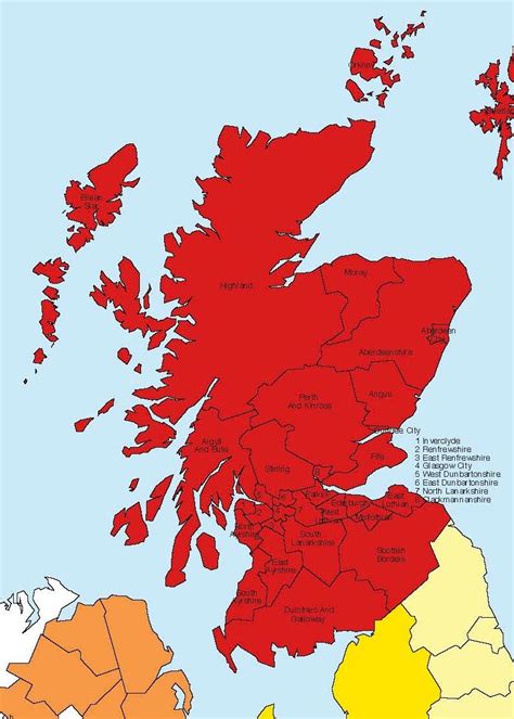 Scotland Region Map | Association of Paediatric Chartered ...
