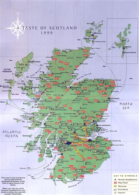 Scotland Road Map   Scotland • mappery | Scotland map ...