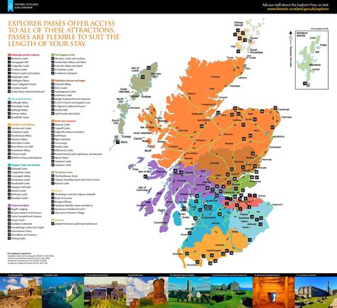 Scotland tourist attractions map