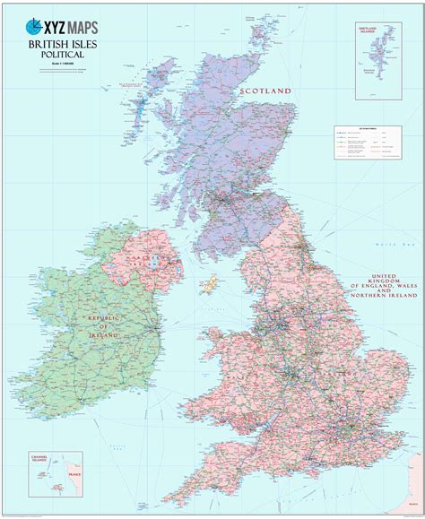 Scottish British Isles Political Map   1:1m   Locked PDF ...