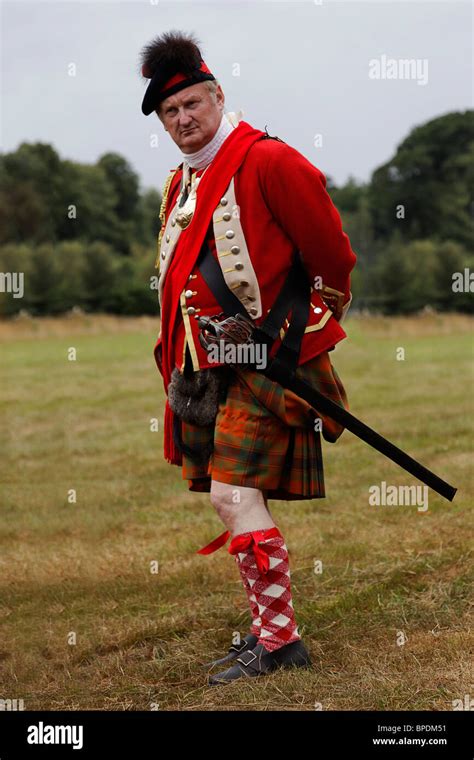 Scottish Soldier mid 18th Century 1745 Stock Photo   Alamy
