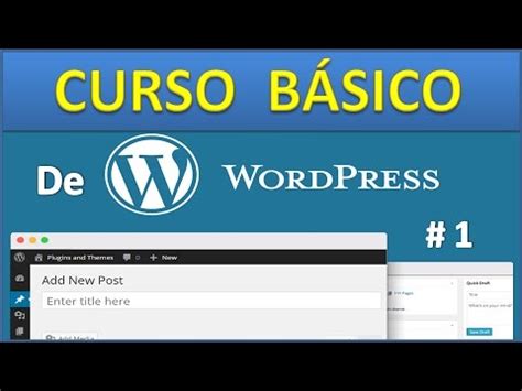 ️Curso Básico De Wordpress En Español 2017_Aprende A Montar Tu Web ...